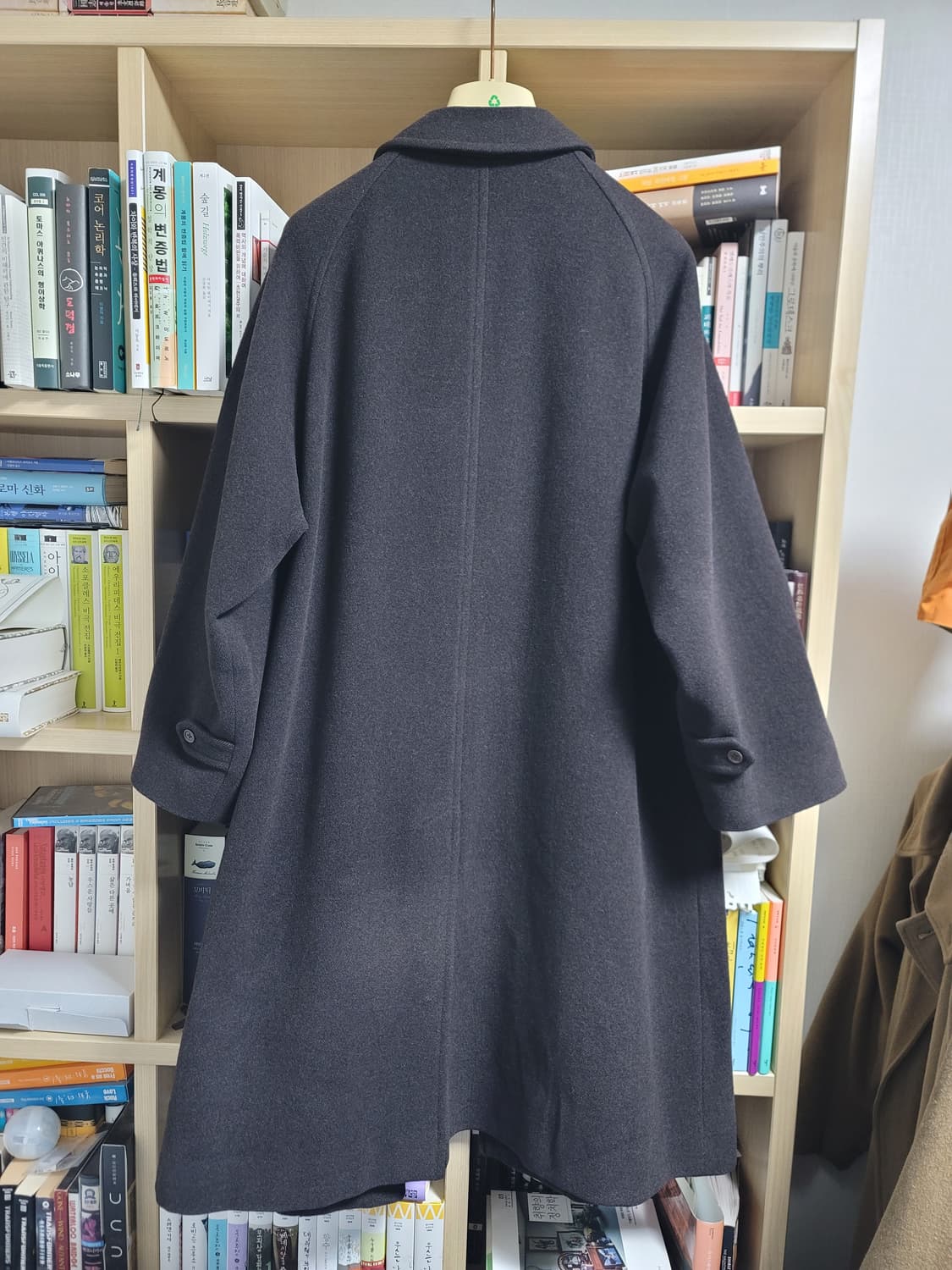 빈티지 버버리 원패널 발마칸 코트 블랙 다크브라운 상품이미지2