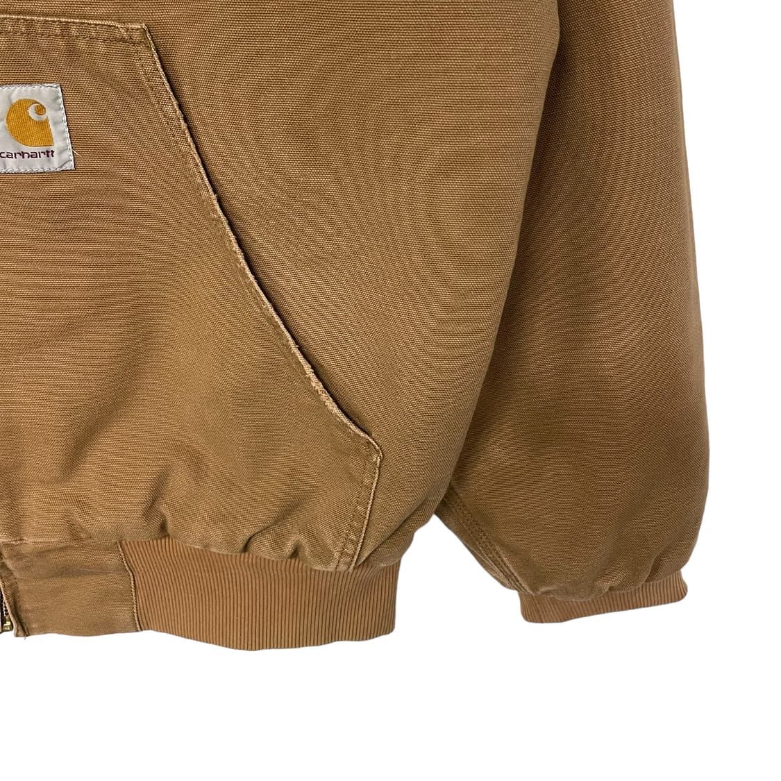 칼하트 WIP 덕 액티브 캔버스 후드 점퍼 자켓 브라운 상품이미지4