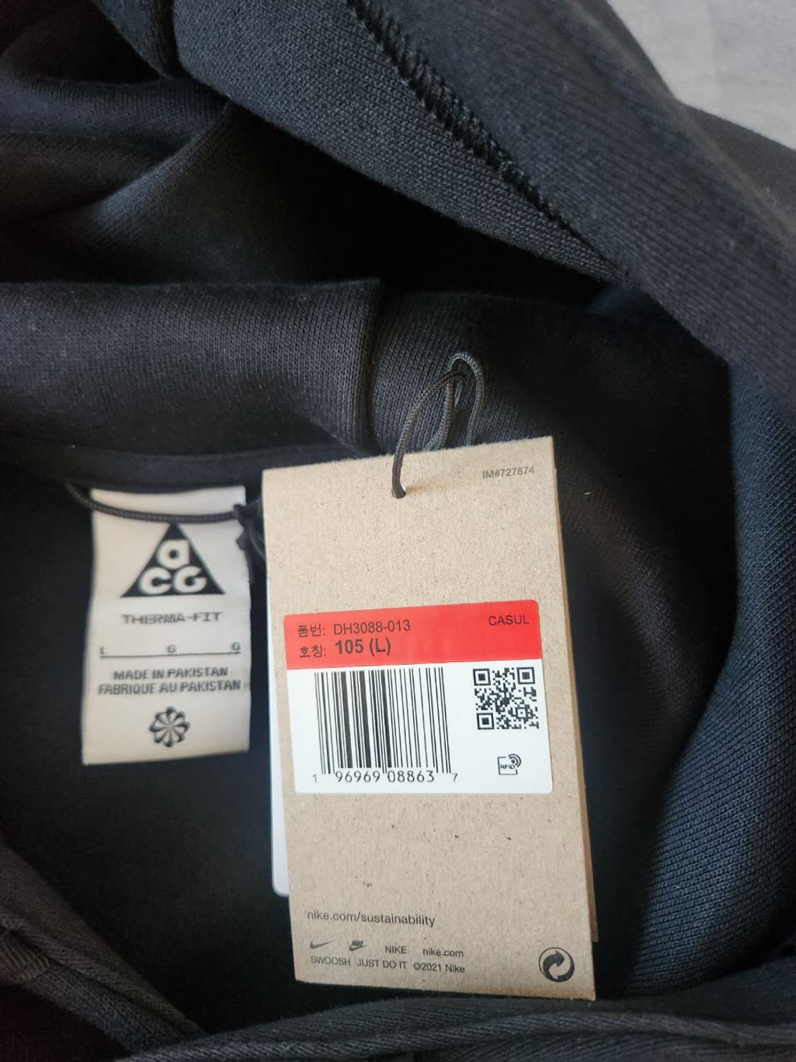 나이키 / ACG 써마핏 후드티셔츠 / L 상품이미지3
