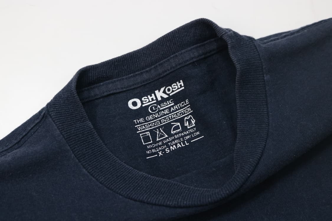 OshKosh 오시코시 클래식 네이비 코튼 반팔 티셔츠 (XS) 상품이미지5