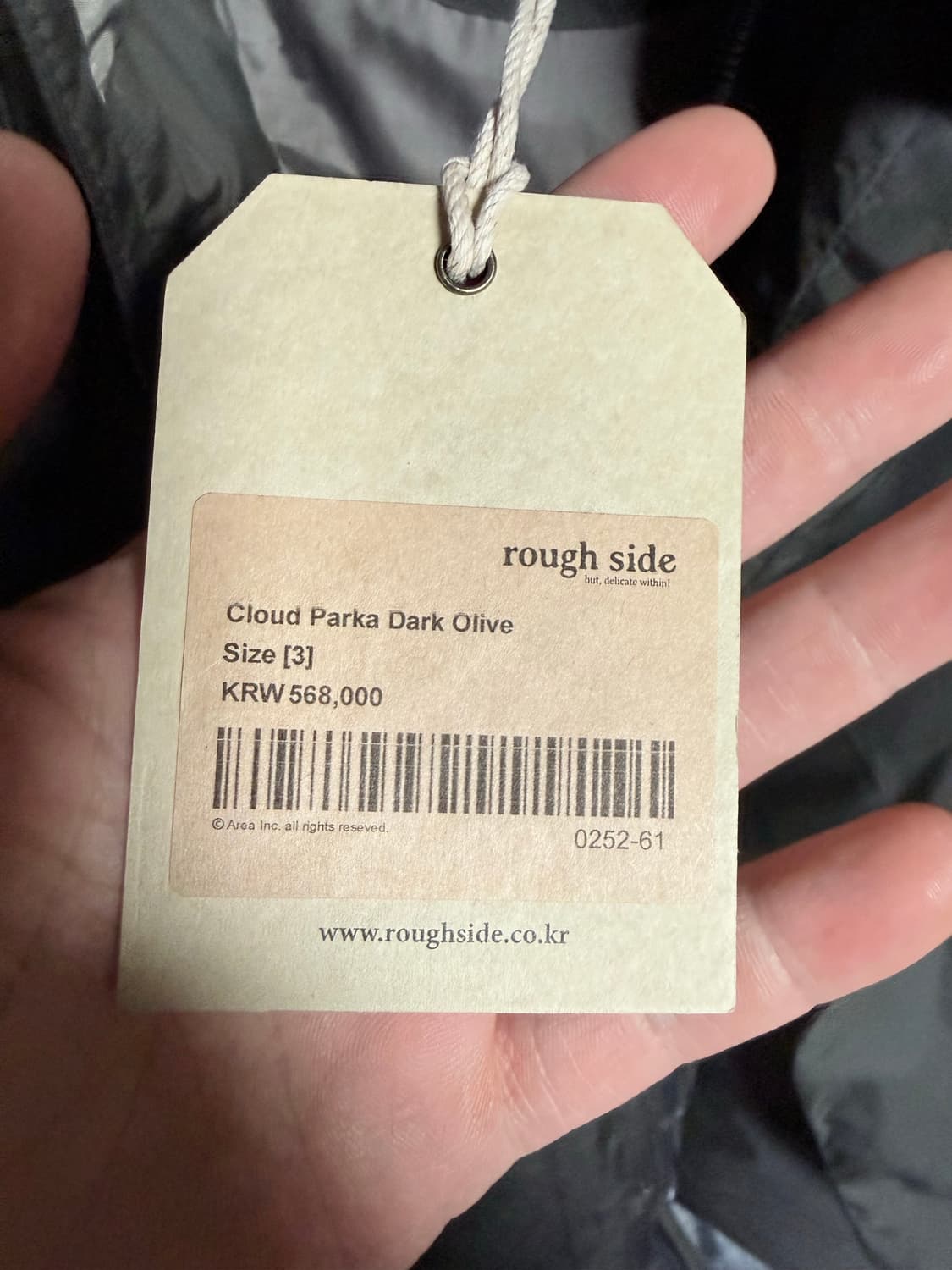 25fw러프사이드클라우드파카 다크올리브3사이즈 상품이미지4