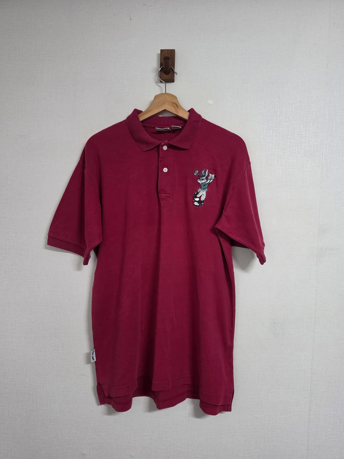90s 루니툰즈 빈티지 반팔 카라티 M 상품이미지1