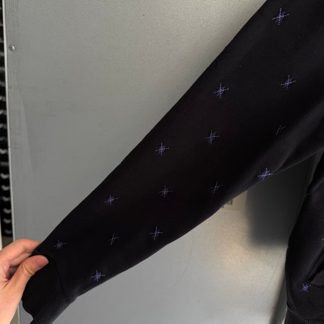 행텐 다이아 로고 패턴 후드집업 상품이미지5