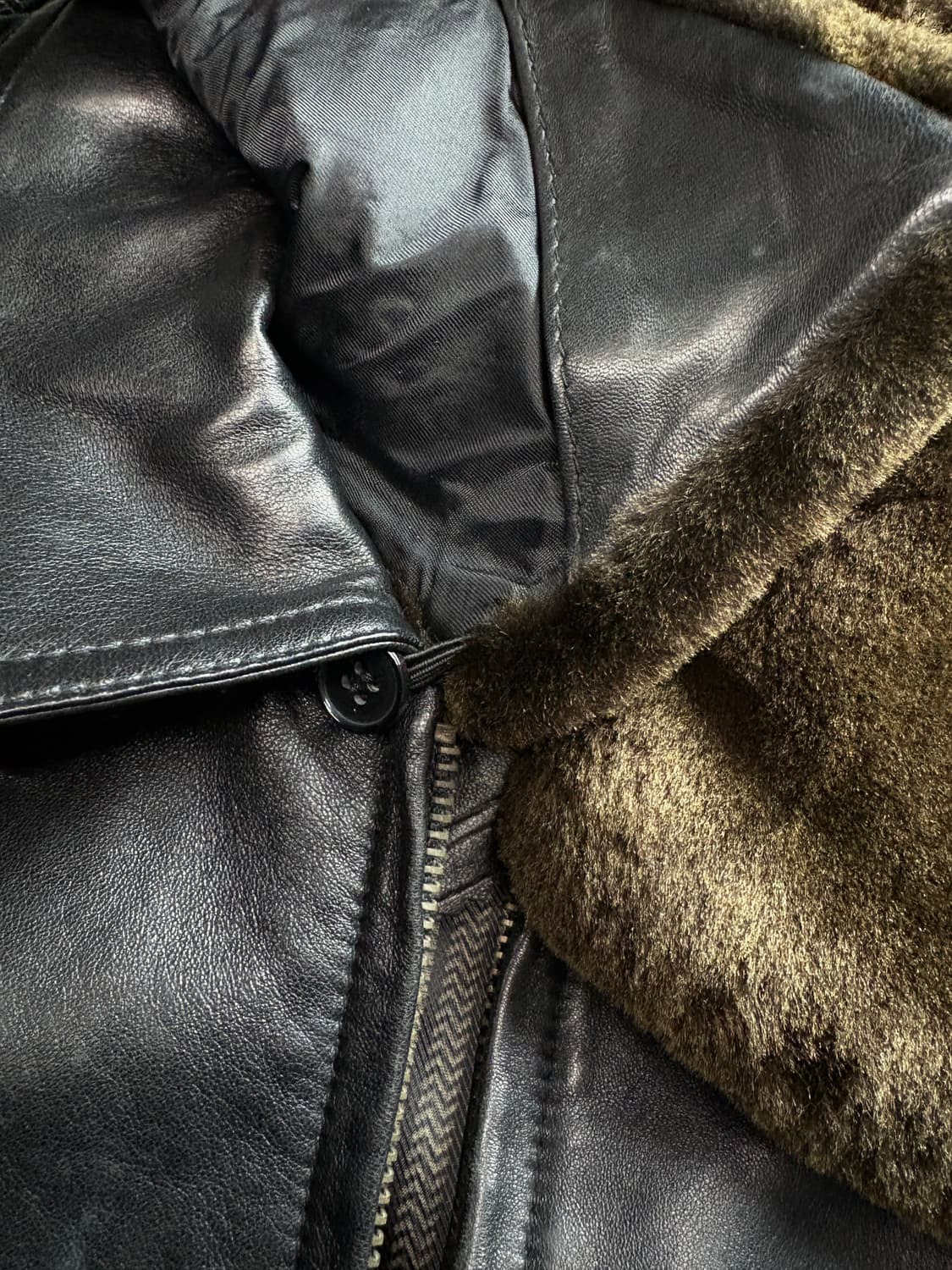 빈티지 아카이브 랜스킨 양가죽 봄버 자켓 3606 상품이미지4