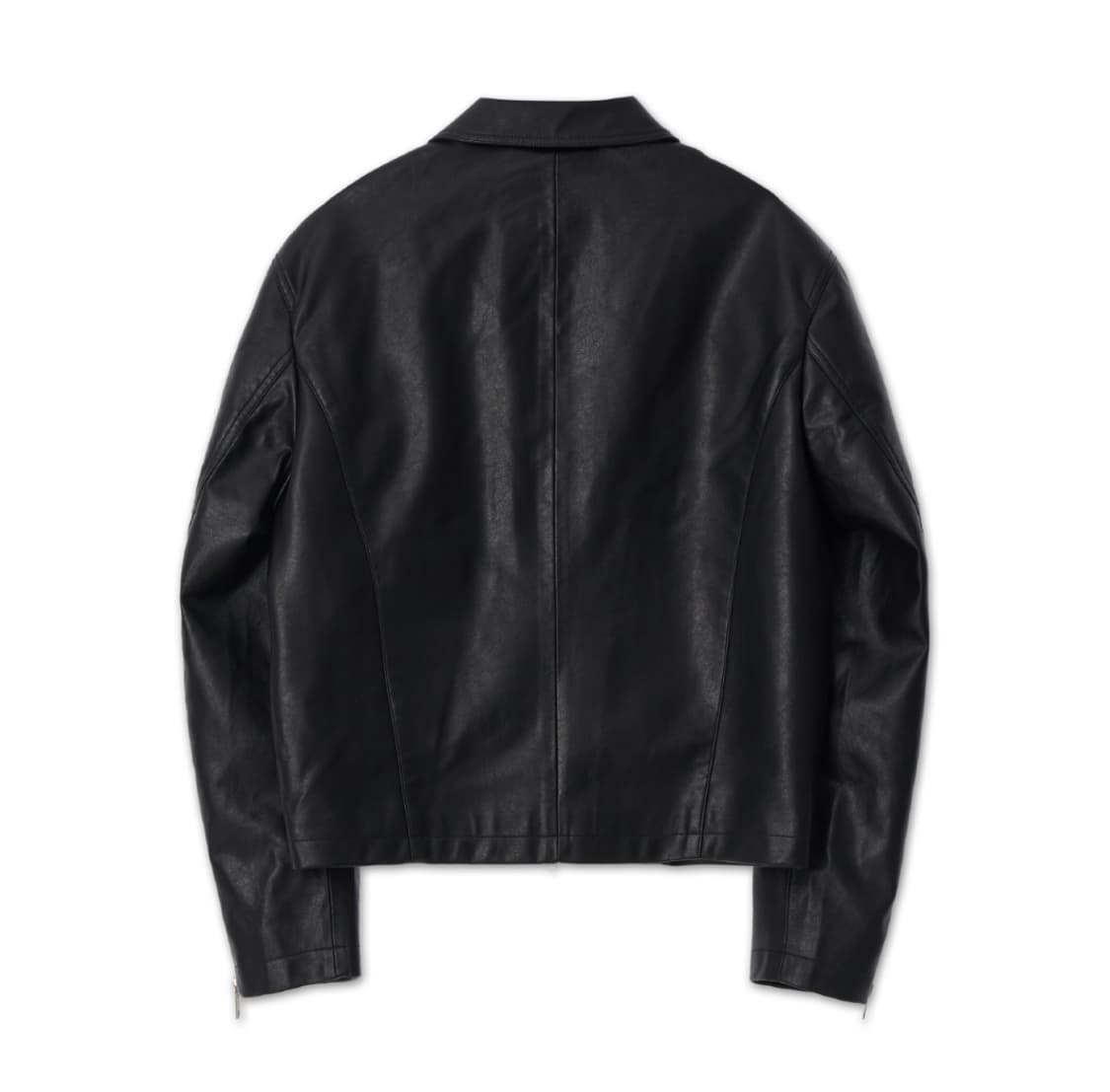 L 100 새제품) 로파이 스테디 싱글 라이더 자켓 비건레더 가죽 블랙 상품이미지8