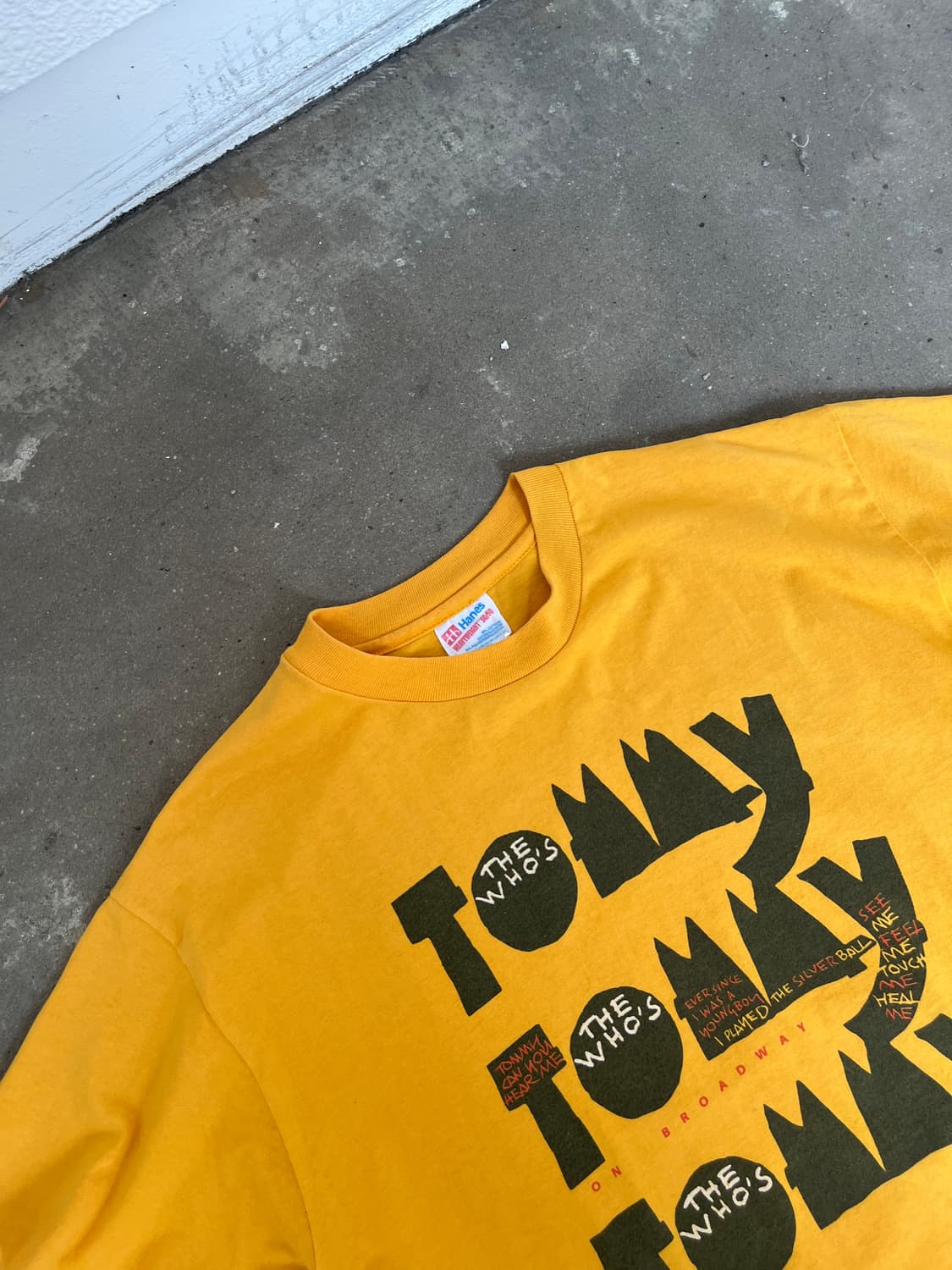 1993 The Who Tour Tommy 티셔츠 상품이미지3