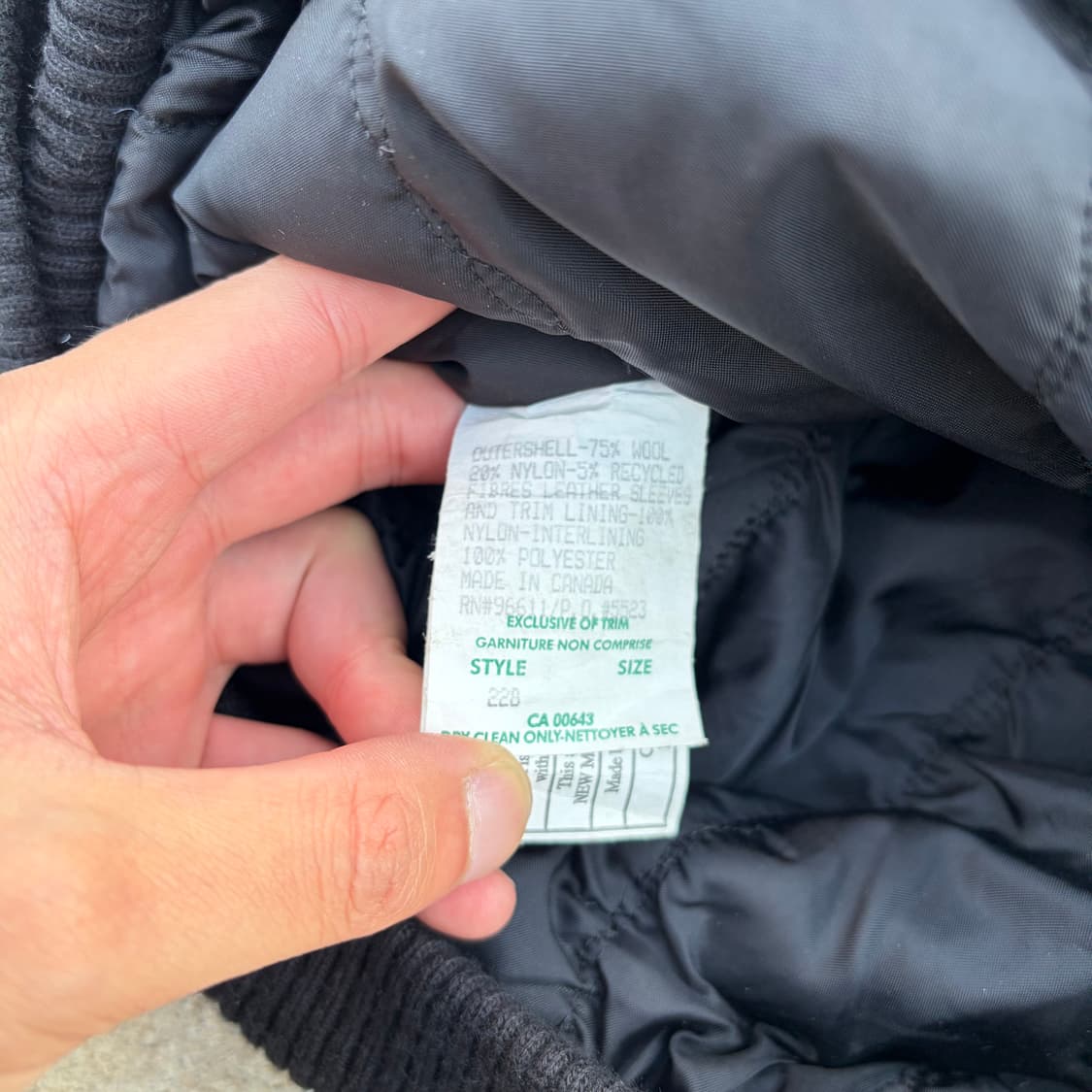 90s CANADA 빈티지 울 바시티 자켓 L 상품이미지7