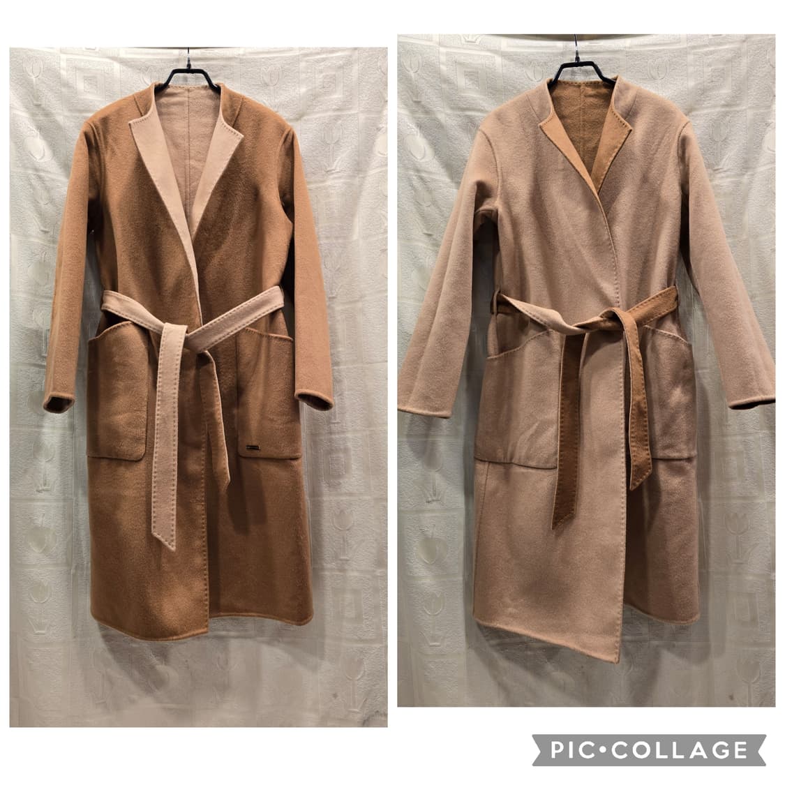 거의새거) 고비 캐시미어 100% 핸드메이드 리버시블 코트 42/XS(4 상품이미지1