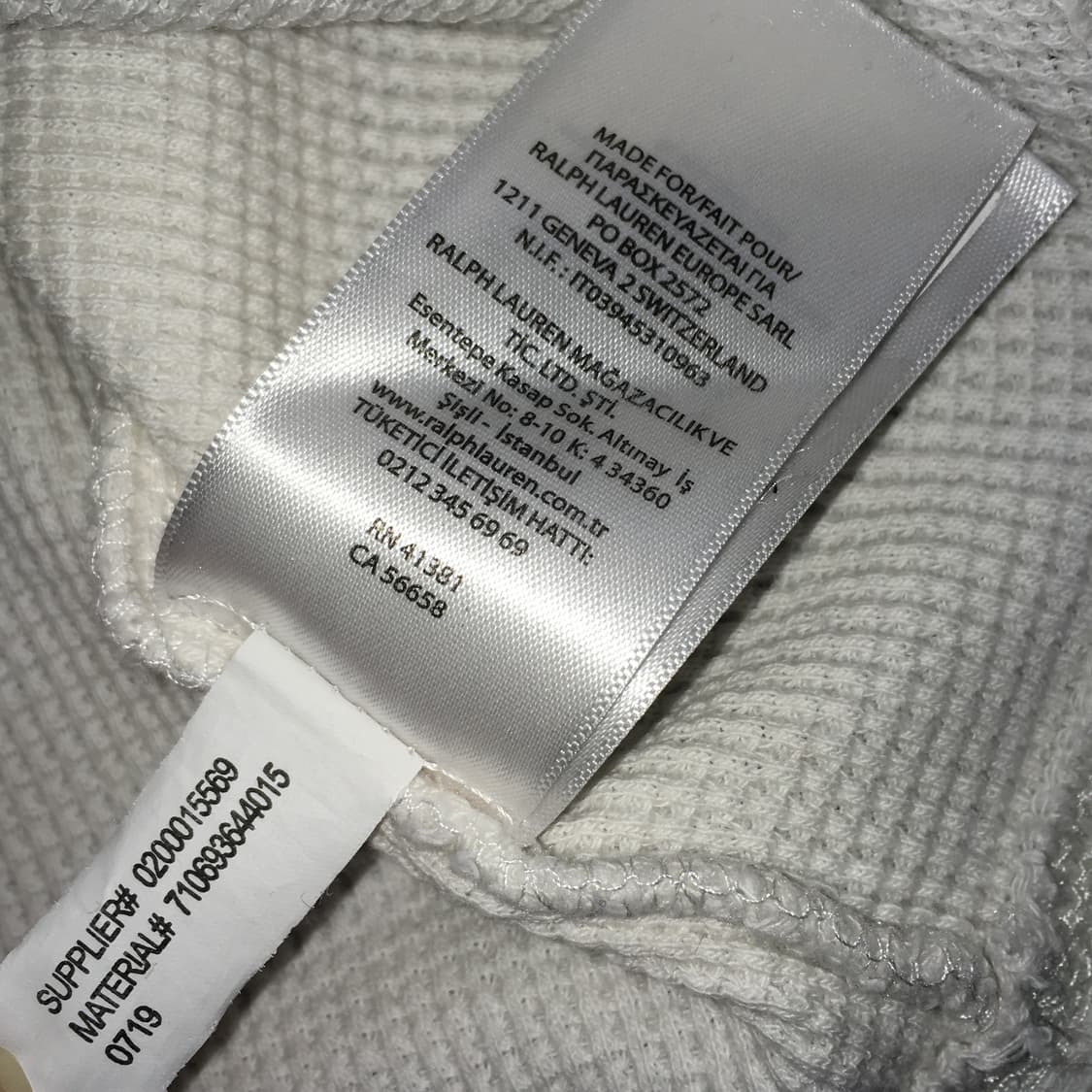 투티/0273 폴로 와플 니트 라운드 넥 슬림핏 화이트 크림 상품이미지6