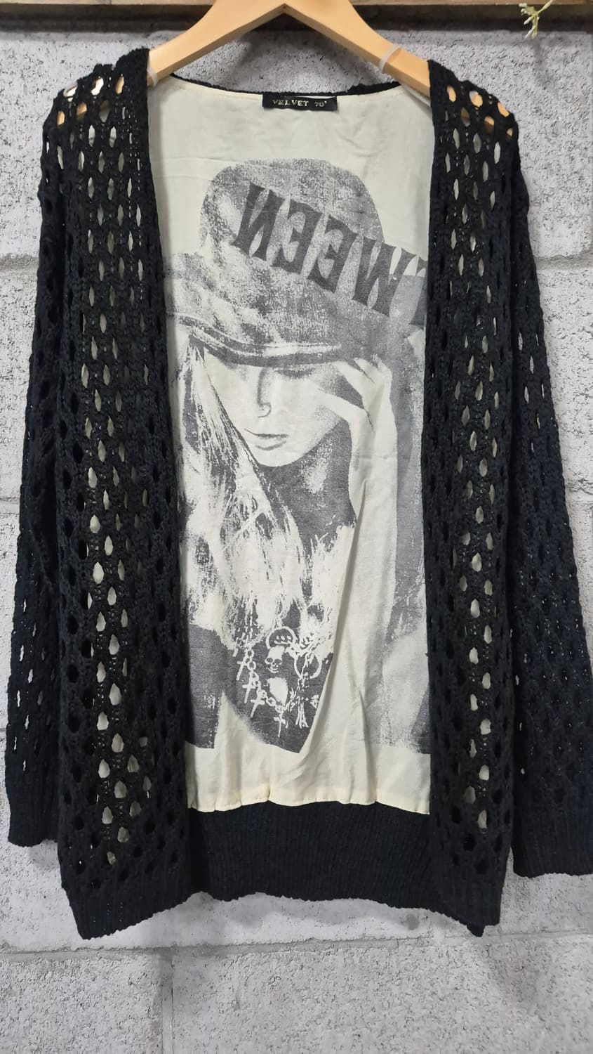 망사 오픈  가디건 락시크 상품이미지4