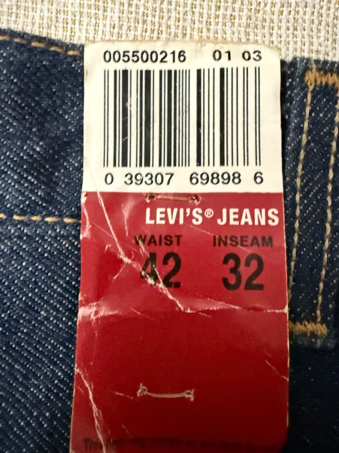 [Dead Stock] Levi’s 550 42/32 데님팬츠 상품이미지3