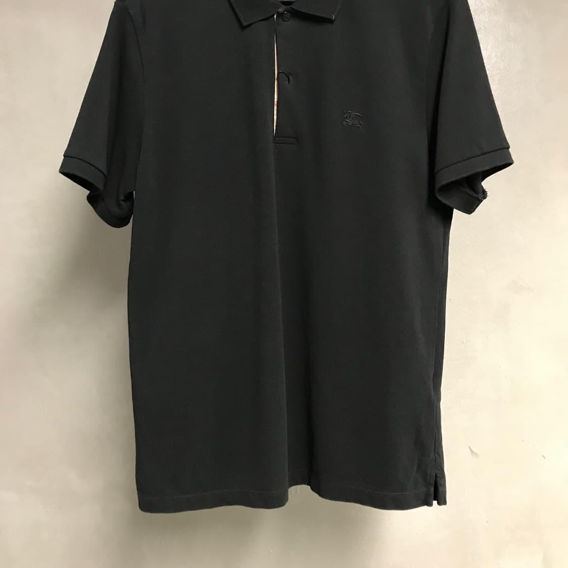 버버리 PK 반팔 카라티 블랙 M 상품이미지3