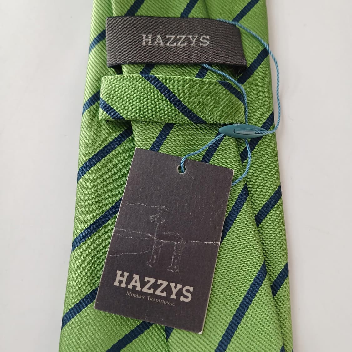 헤지스 실크 그린 스트라이프 넥타이 8.5cm A등급 A19461
 상품이미지8