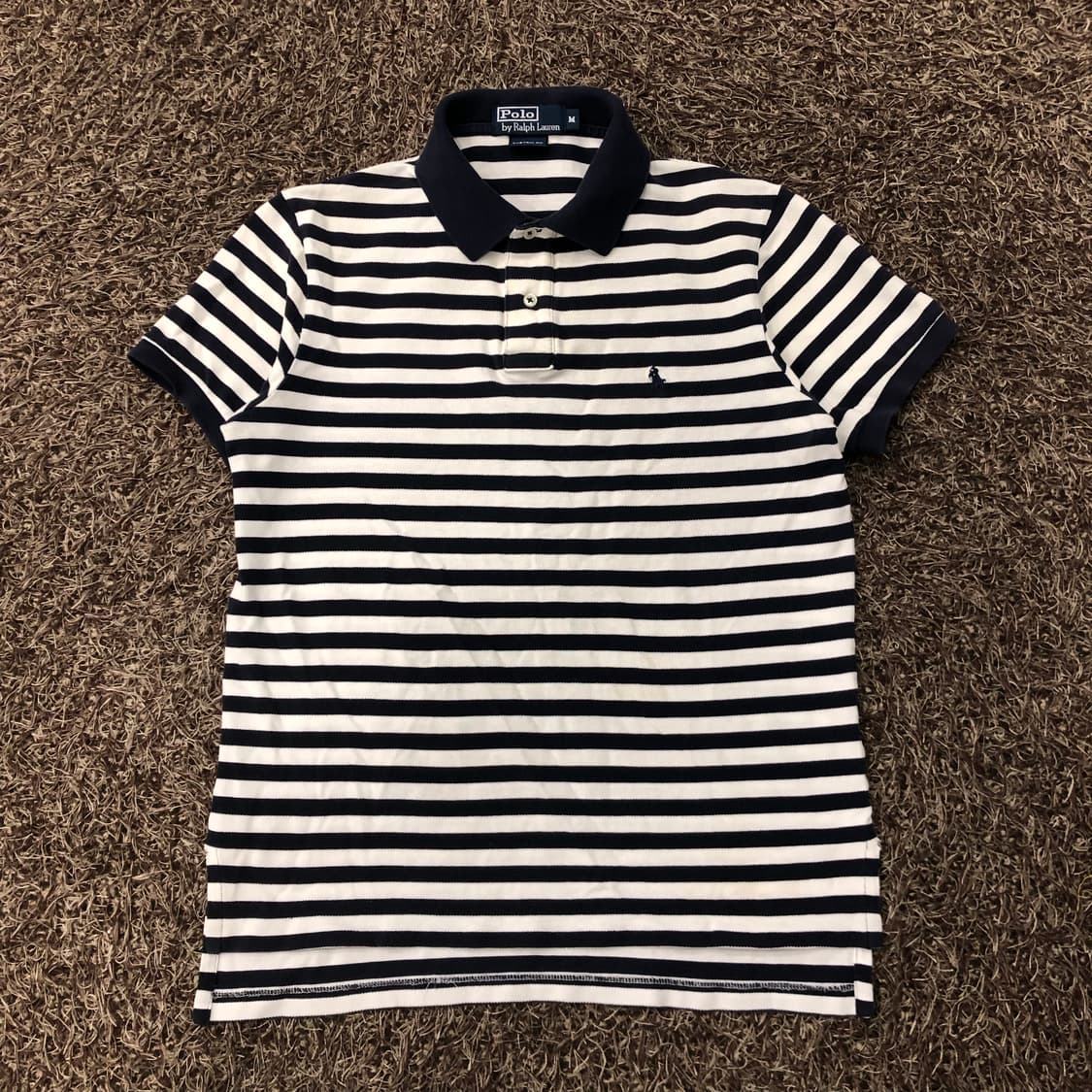 폴로 랄프로렌 스트라이프 카라 PK 반팔 티셔츠 상품이미지1