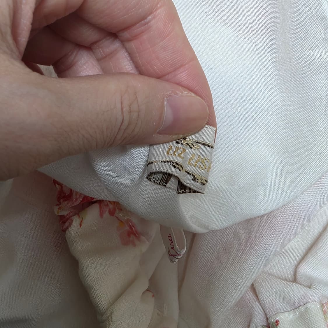 리즈리사)히메모리걸 플라워 프릴 밴딩 패치워크st 로맨틱 아일렛캉캉스커트 상품이미지5