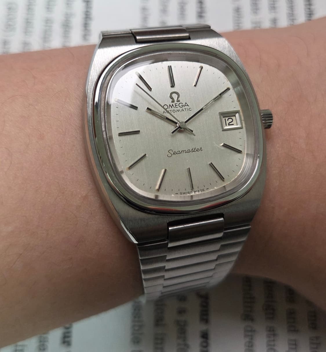 빈티지 오메가 씨마스터 테레비 순정 실버 싱글데이트 뻐뻐시 브슬 ver. 상품이미지10