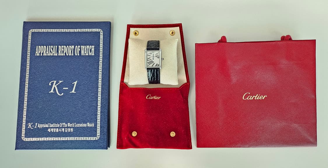 까르띠에 탱크솔로 스틸 라지 (피아노판) 상품이미지8