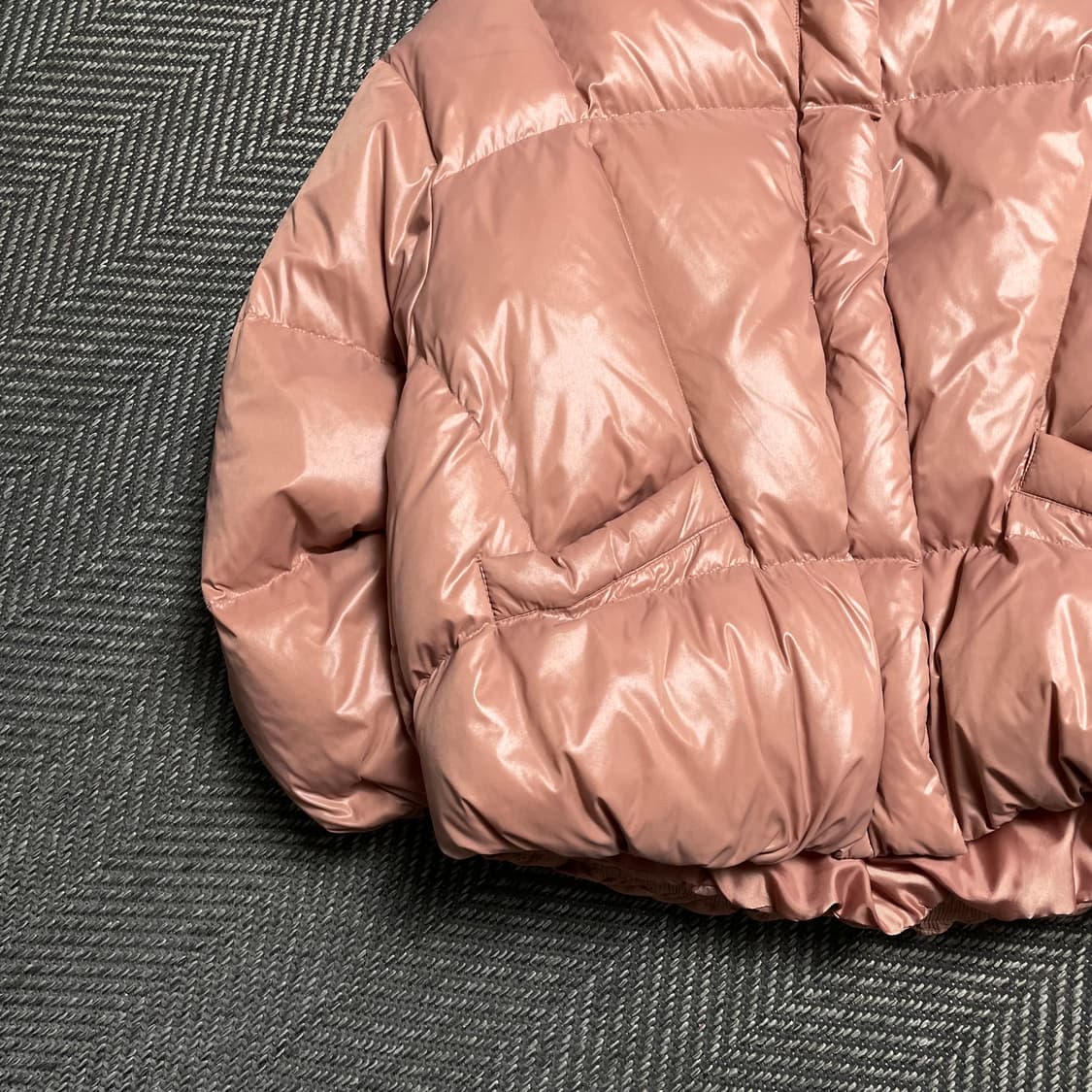 베네통 우먼스 글로시 덕 다운 패딩 점퍼y 5162 상품이미지4