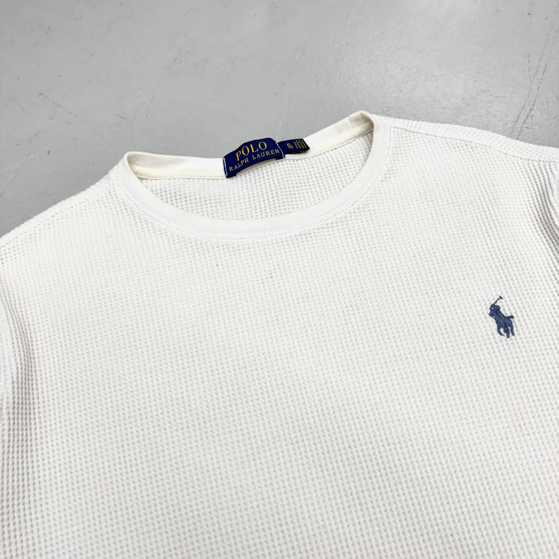 폴로 신형 포니 와플 니트 화이트 상품이미지3