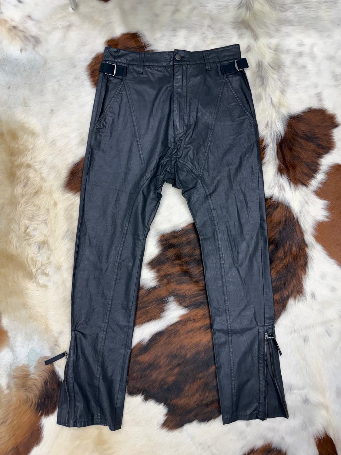 헬무트랭 사루엘 코팅 지퍼 팬츠 상품이미지1