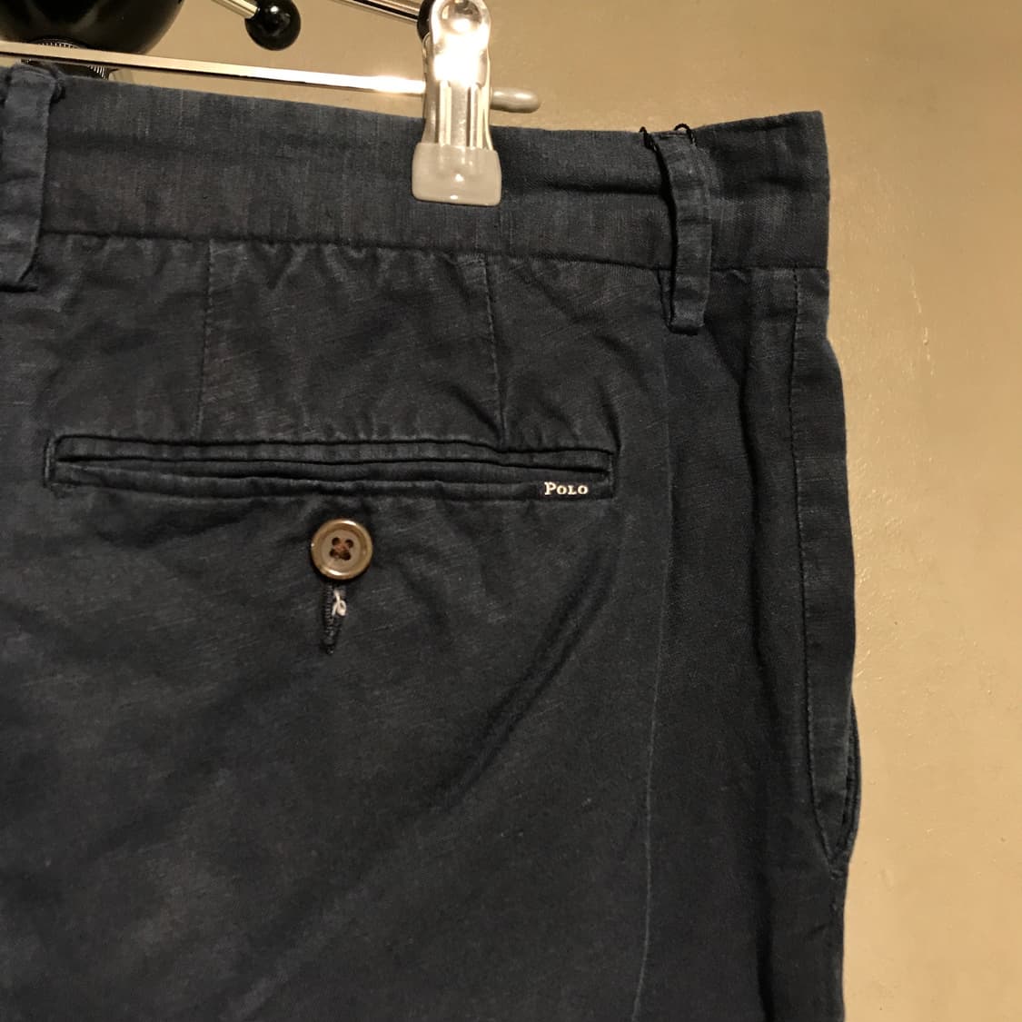 폴로 랄프로렌 린넨 QR 치노 팬츠 네이비 33/32 상품이미지4