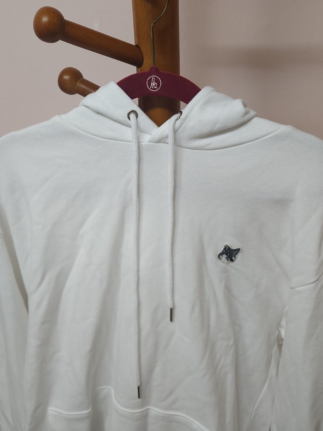 메종키츠네 화이트 후드티 M 상품이미지3