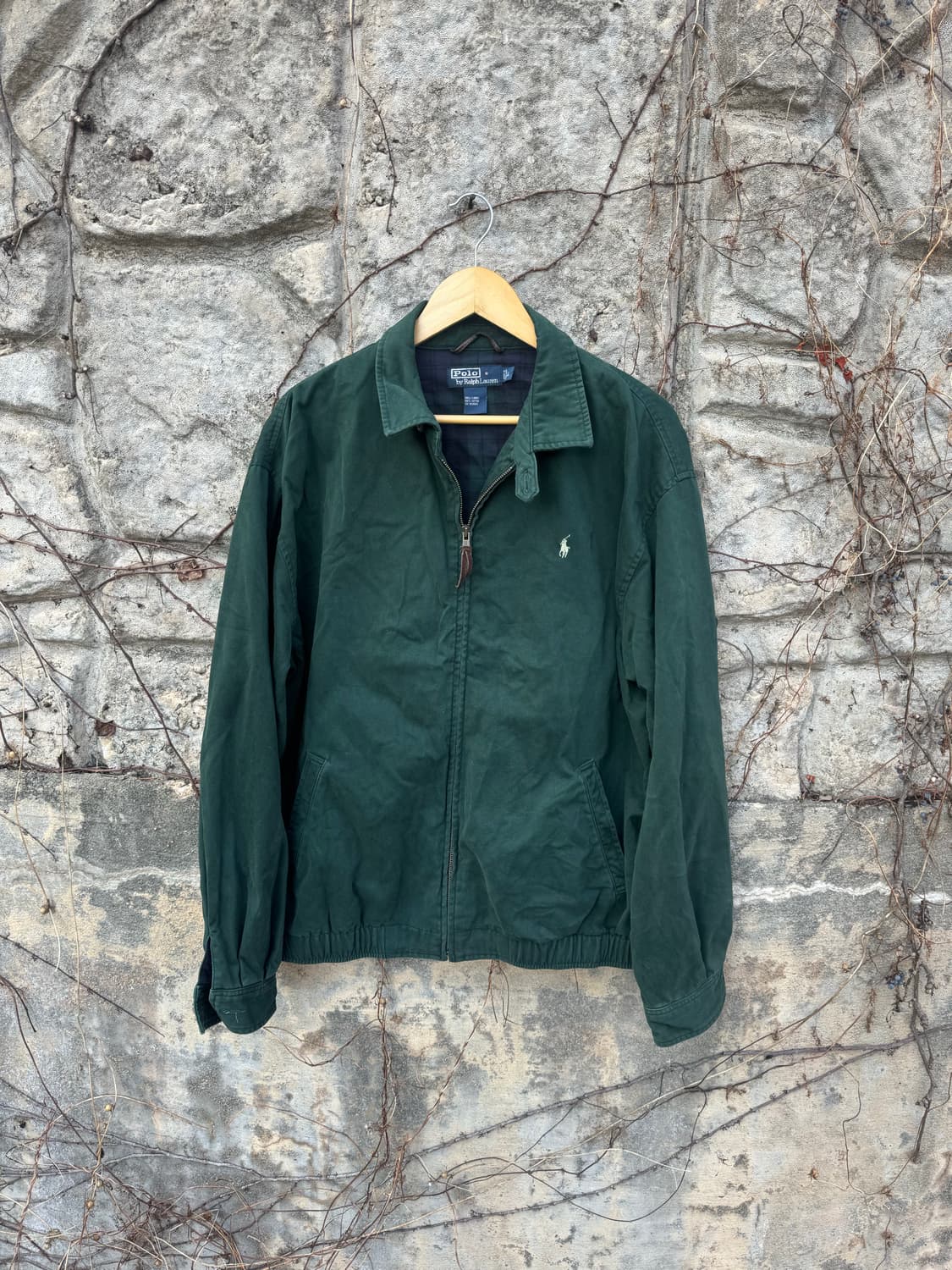 폴로 랄프로렌 빈티지 체크안감 바라쿠타 스윙톱 자켓 그린 L 상품이미지1