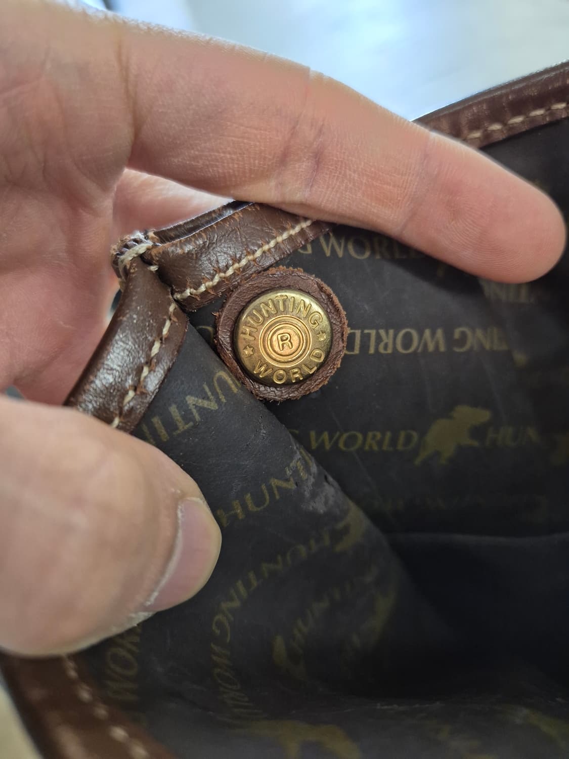 헌팅월드 토트백 베이지/브라운 상품이미지9