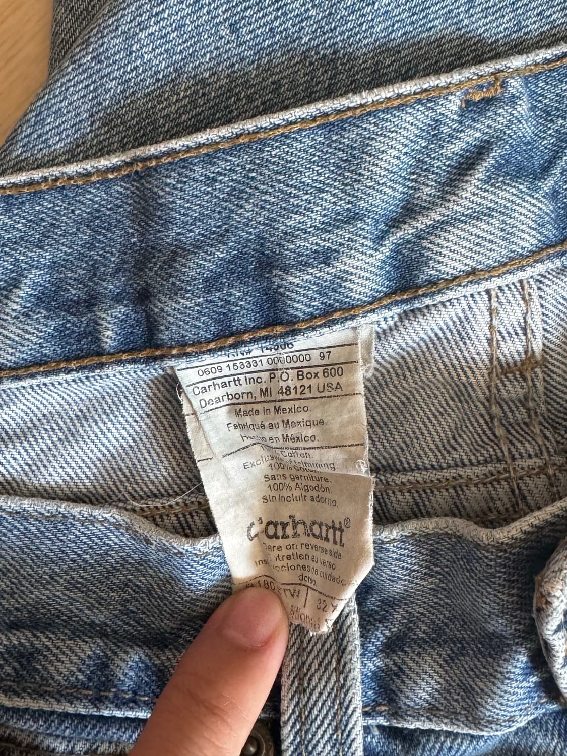 00s carhartt denim pants 상품이미지5