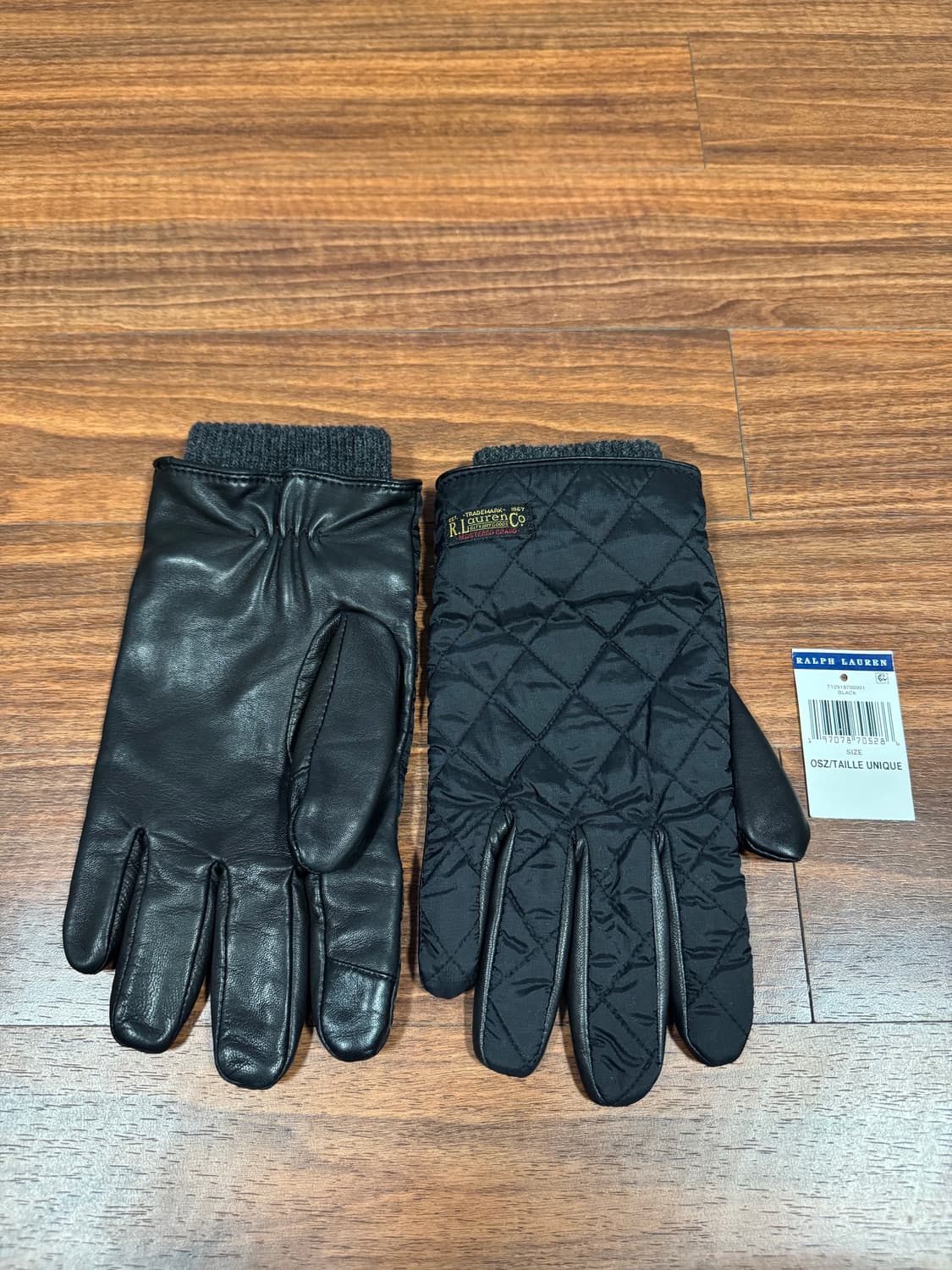 폴로 남성 퀼팅 가죽 장갑 상품이미지3