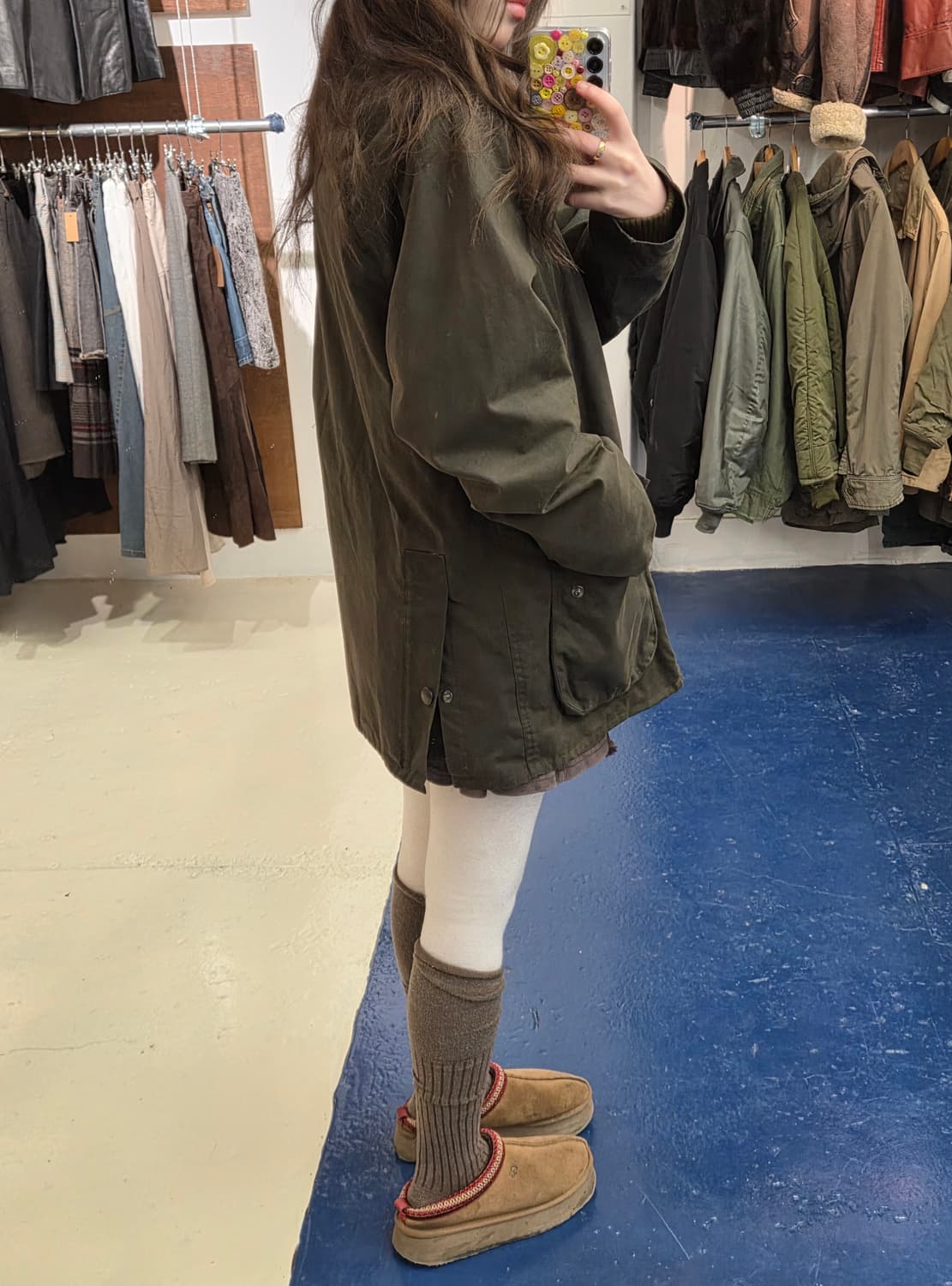 Barbour 바버 비데일 올리브 왁스 자켓 상품이미지3