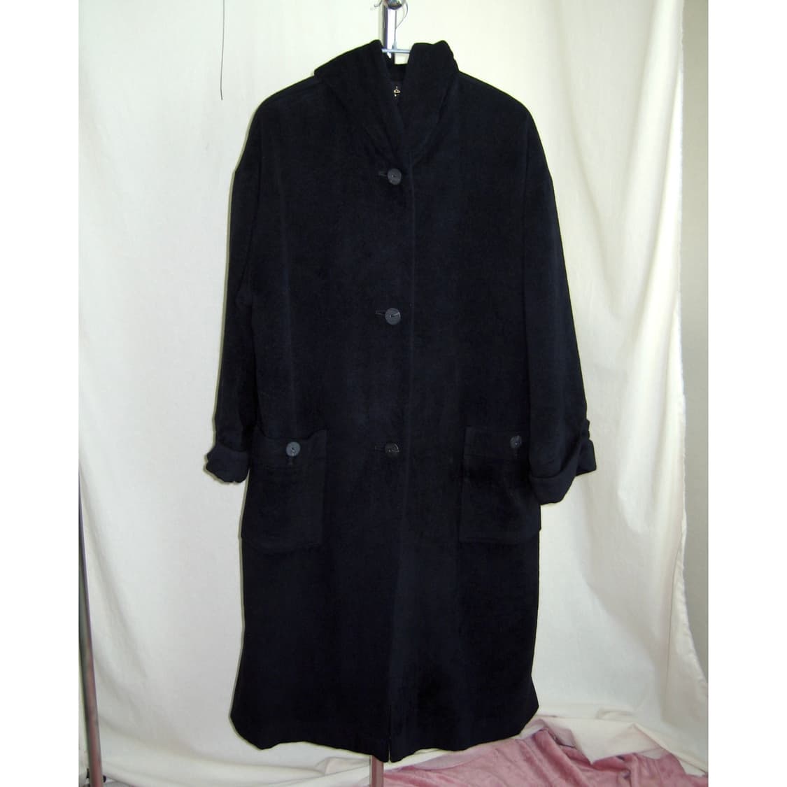 Emchariot 앙고라 오버사이즈 후드 코트 (JPN) 상품이미지1