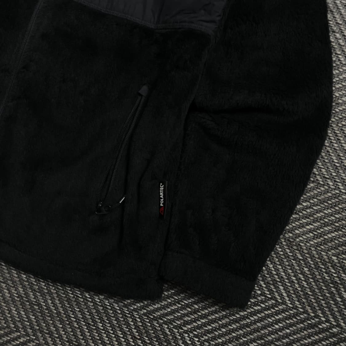 아이더 블랙 넥 로고 플리스 집업 자켓 o 4021 상품이미지5