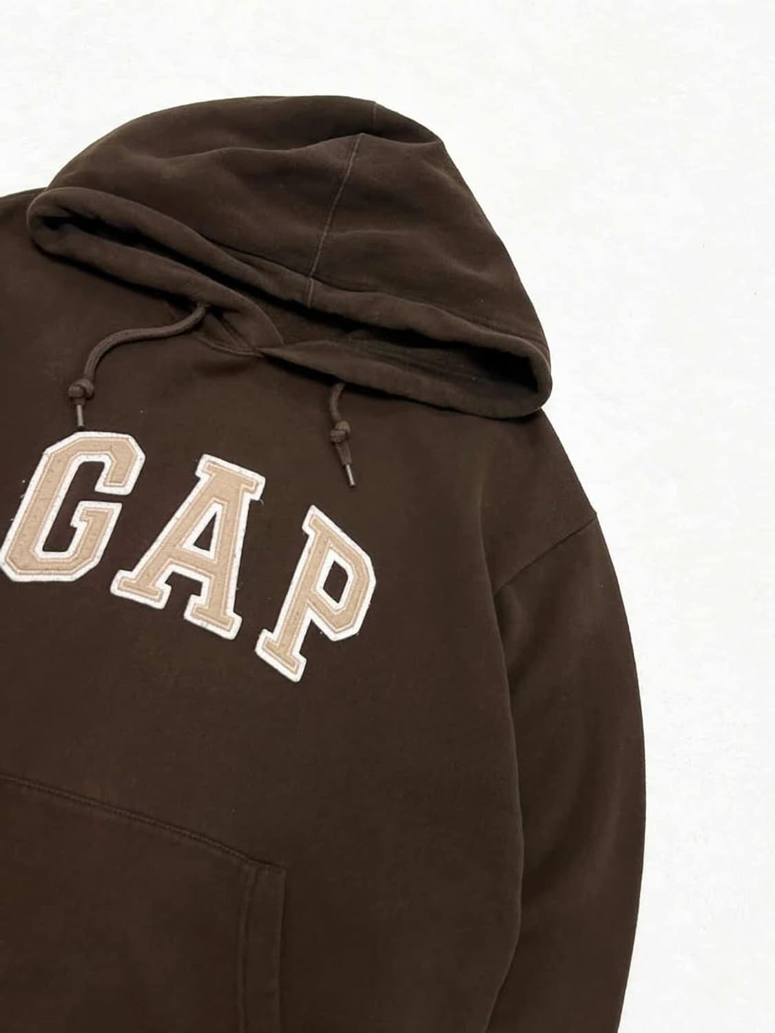 갭 빅로고 브라운 초코후드 상품이미지6