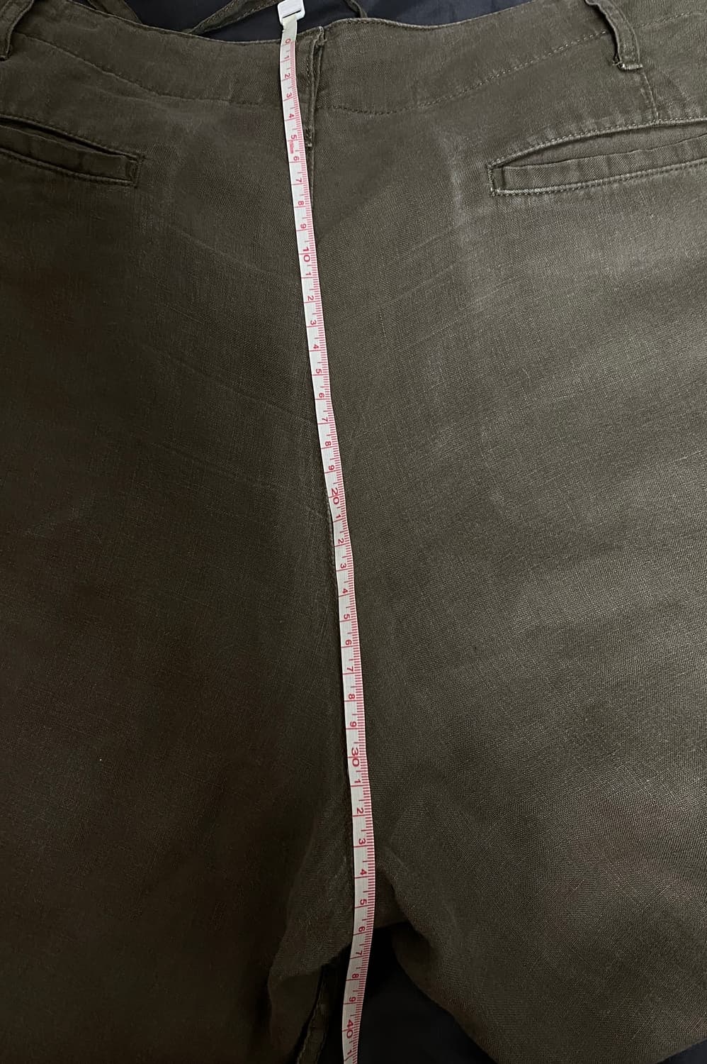 (XL)무인양품 무지 린넨 팬츠 카키 - 15,000 상품이미지8