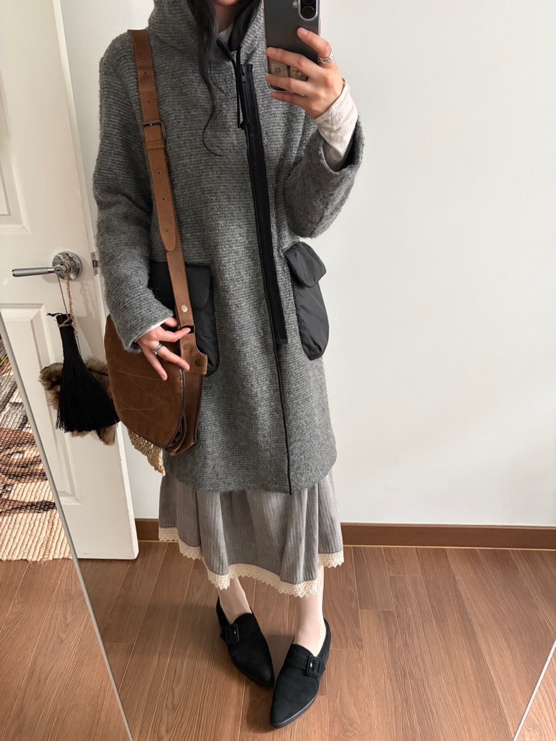 hooded zip-up coat 상품이미지3