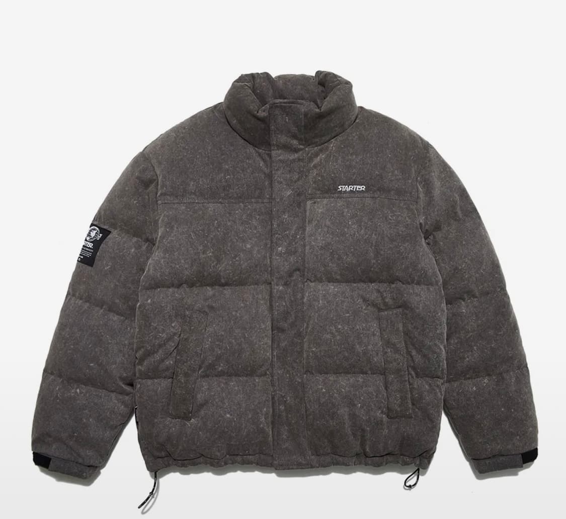 스타터 오리털 패딩 M 검정 / 회색 오리솜털80깃털20 상품이미지2