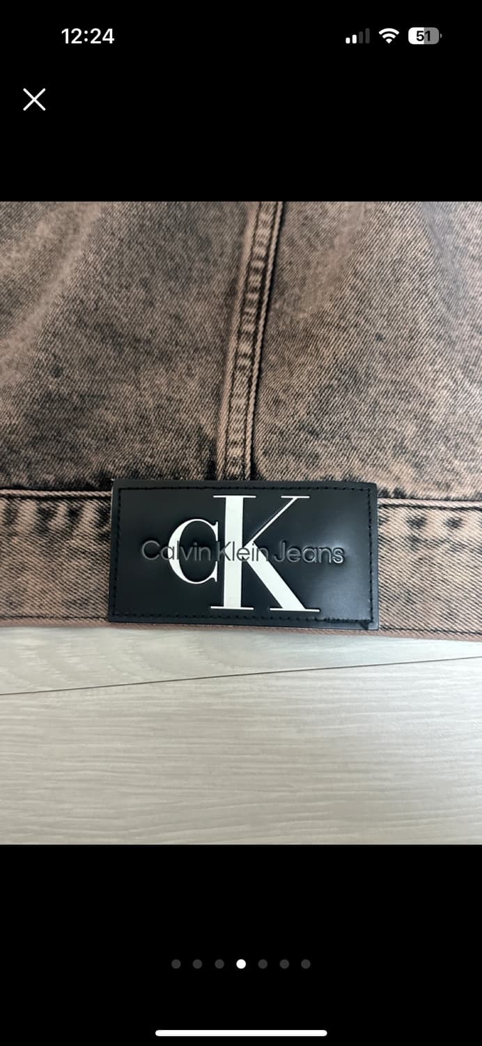 CK 캘빈클라인 브라운데님 박시 데님 자켓 M 상품이미지4