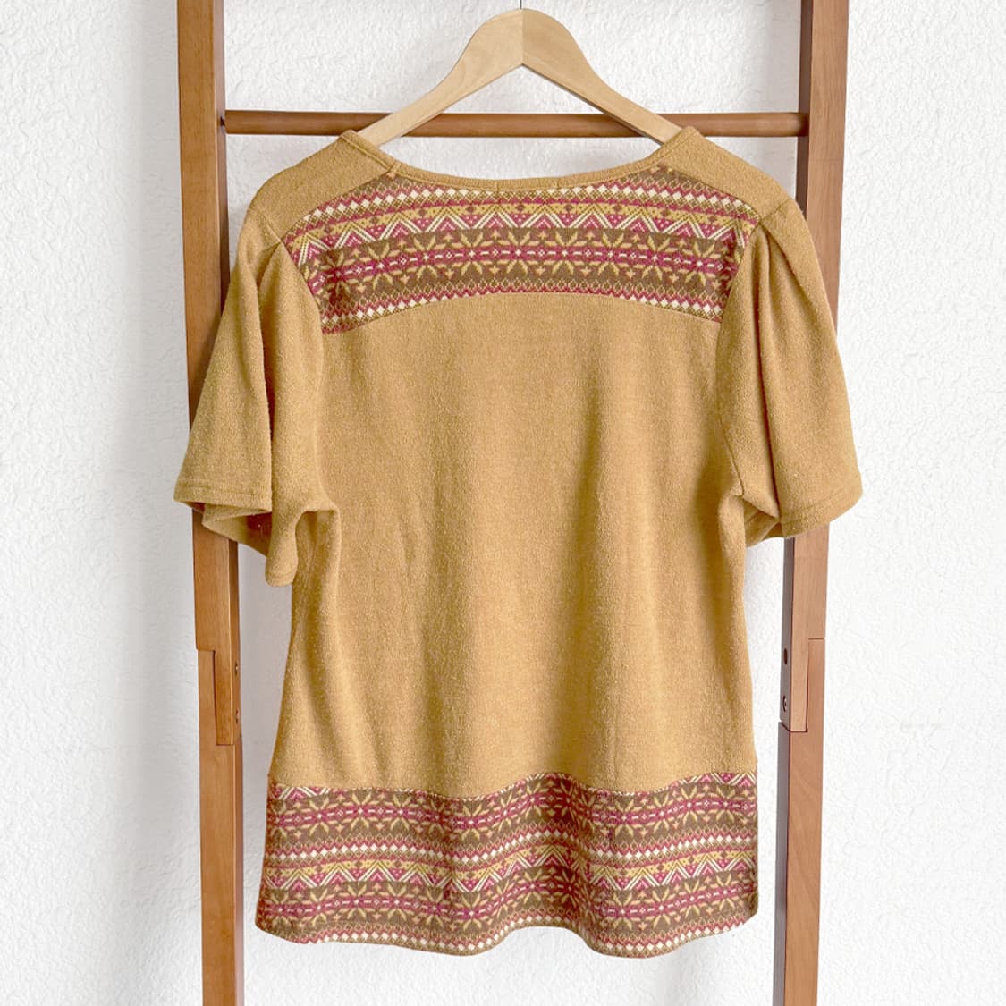 모리 패치워크 하프 티셔츠 상품이미지6