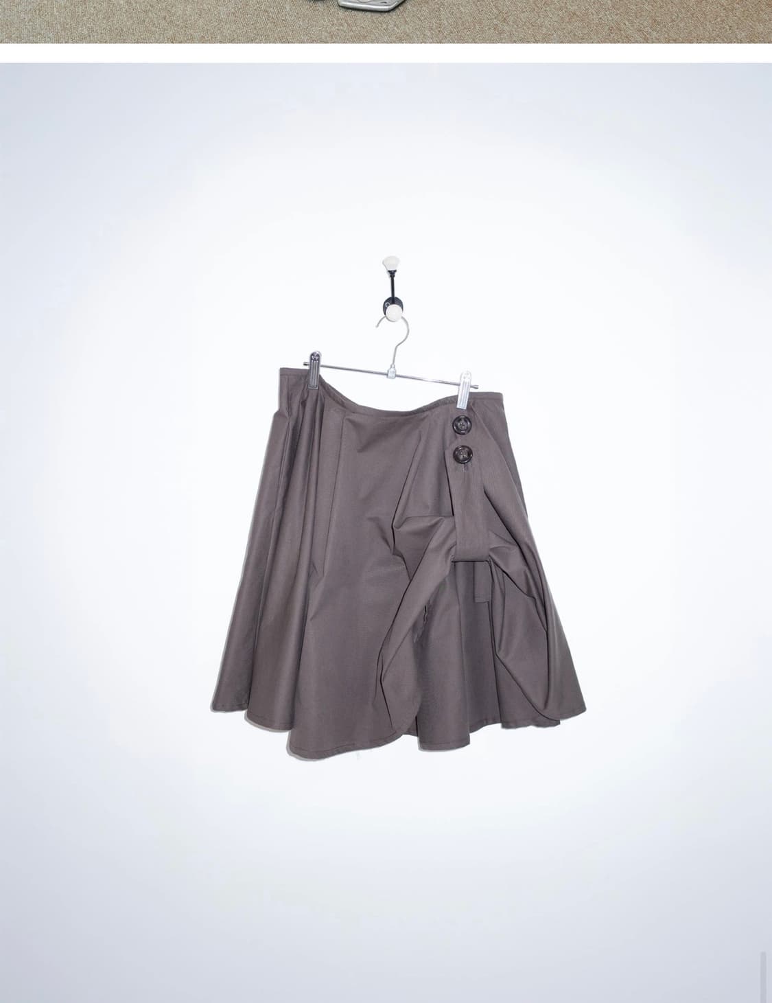 온스카 코튼 플레어 스커트 브라운 3 상품이미지1