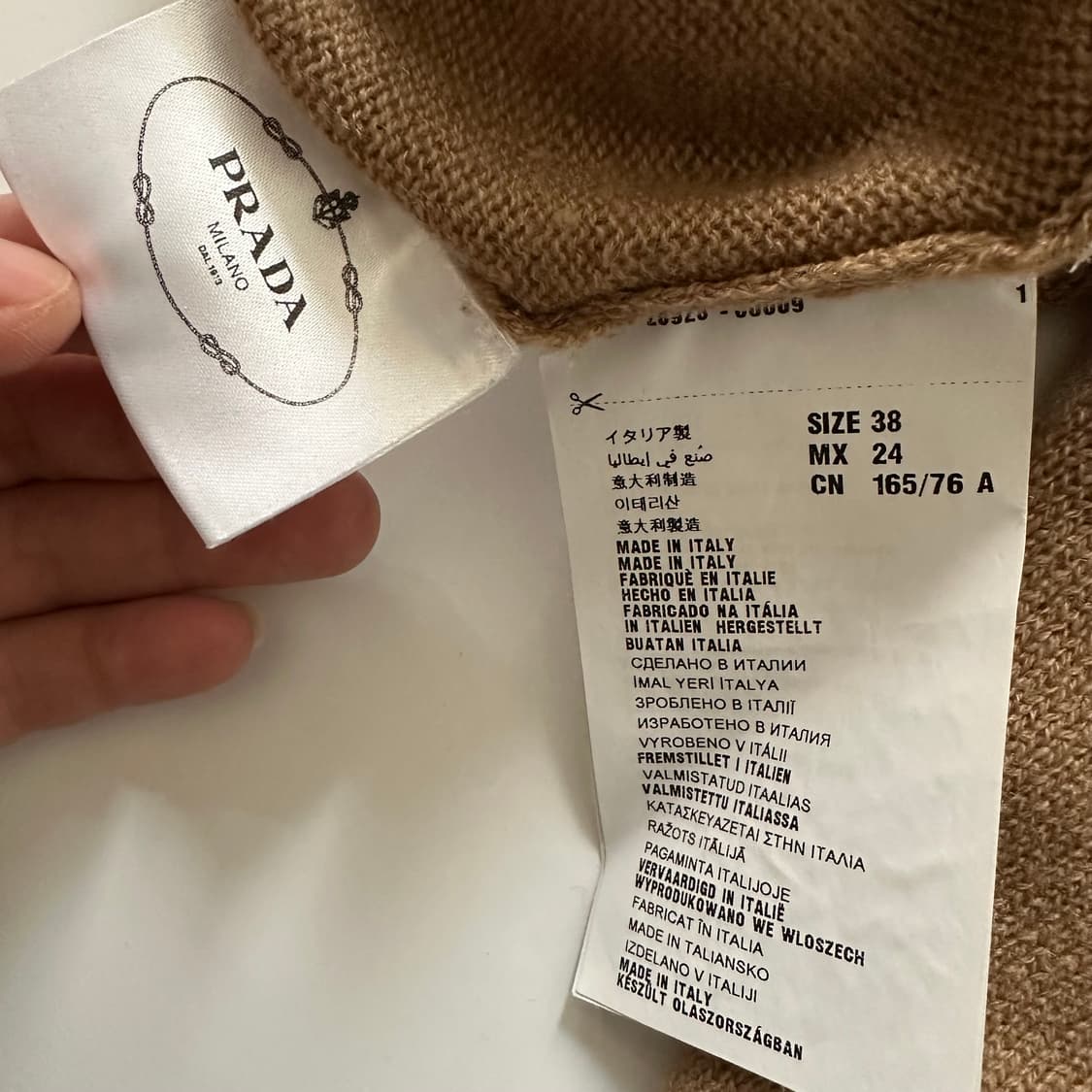 프라다 prada 캐시미어 니트 블라우스 상품이미지8