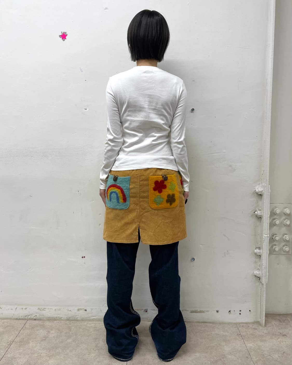 Blue Glossy White Long Sleeve  상품이미지4