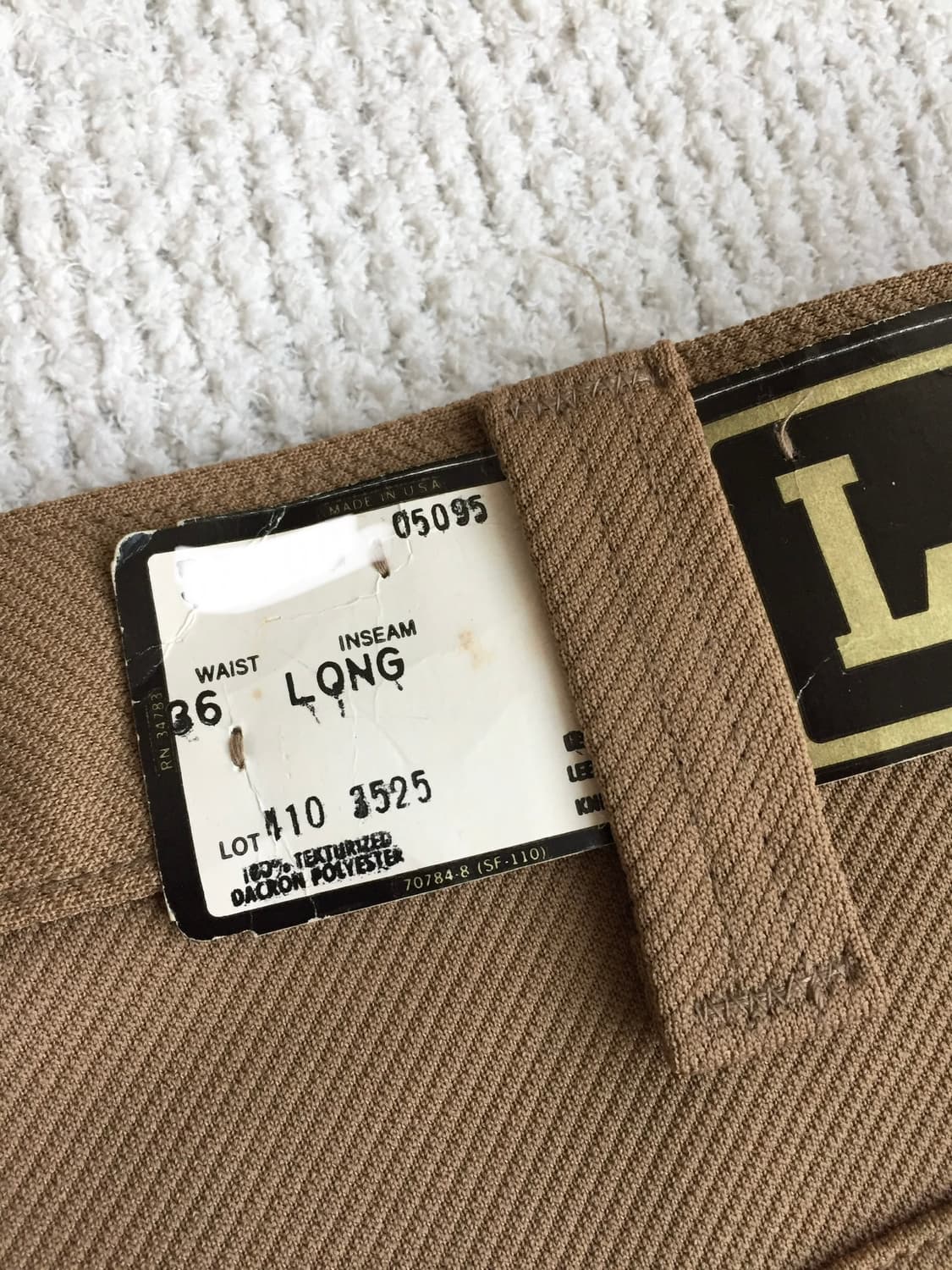 데드스탁 70‘s Lee 부츠컷 팬츠 스타프레스트 상품이미지7