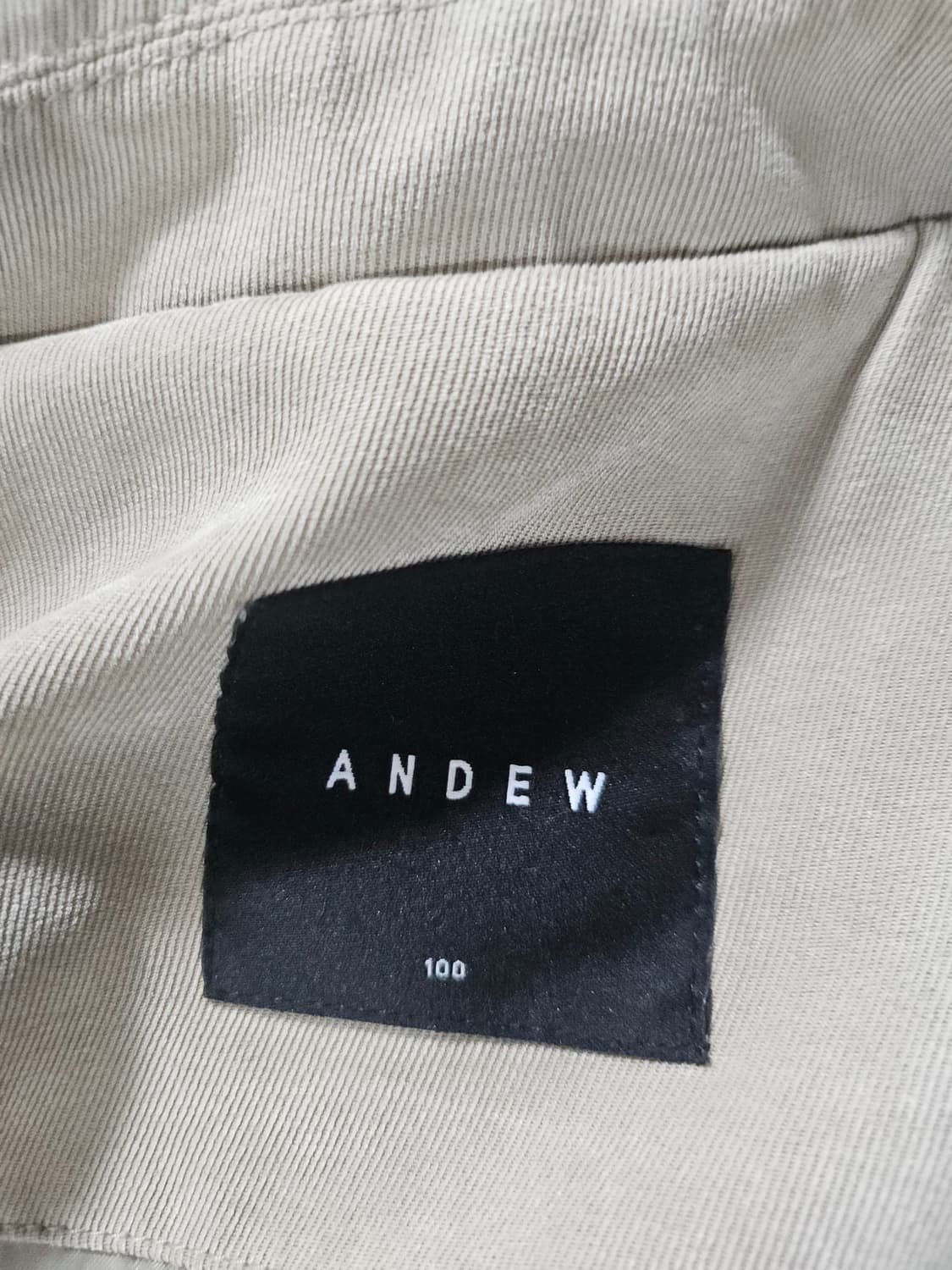 ANDEW  앤듀 베이지 면 자켓  100 상품이미지4