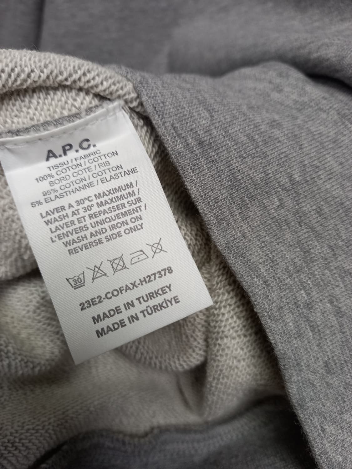 아페쎄 남성 춘추동 맨투맨 XL 상품이미지8