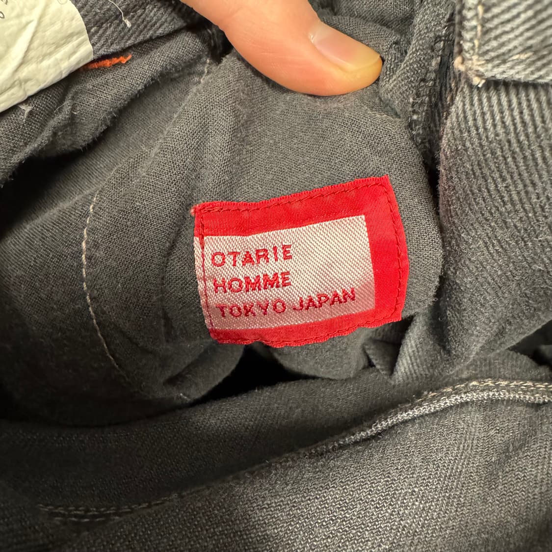 00s JPN VINTAGE 코튼 카고 반바지 사이드 포켓 포인트 블랙 상품이미지7