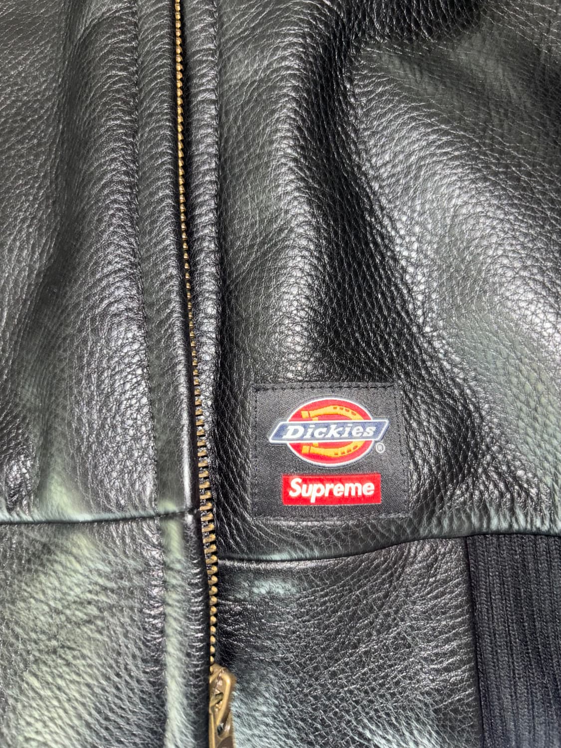슈프림 디키즈 레더 자켓 s 상품이미지3