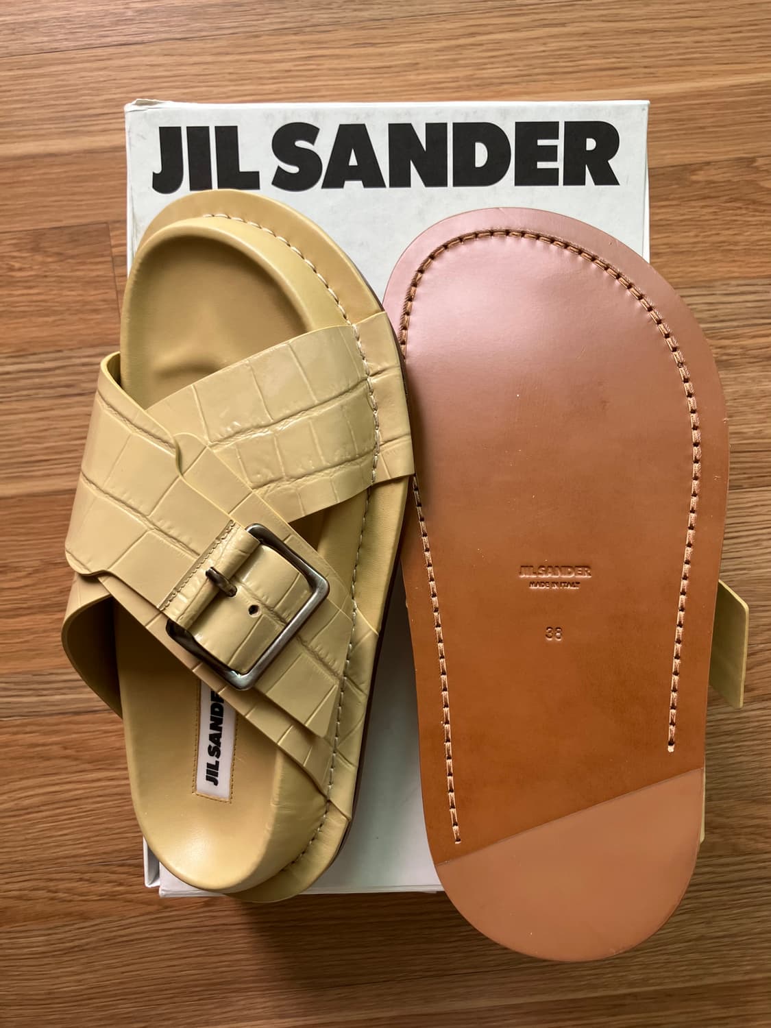 JIL SANDER 질샌더 레더 샌들 상품이미지3
