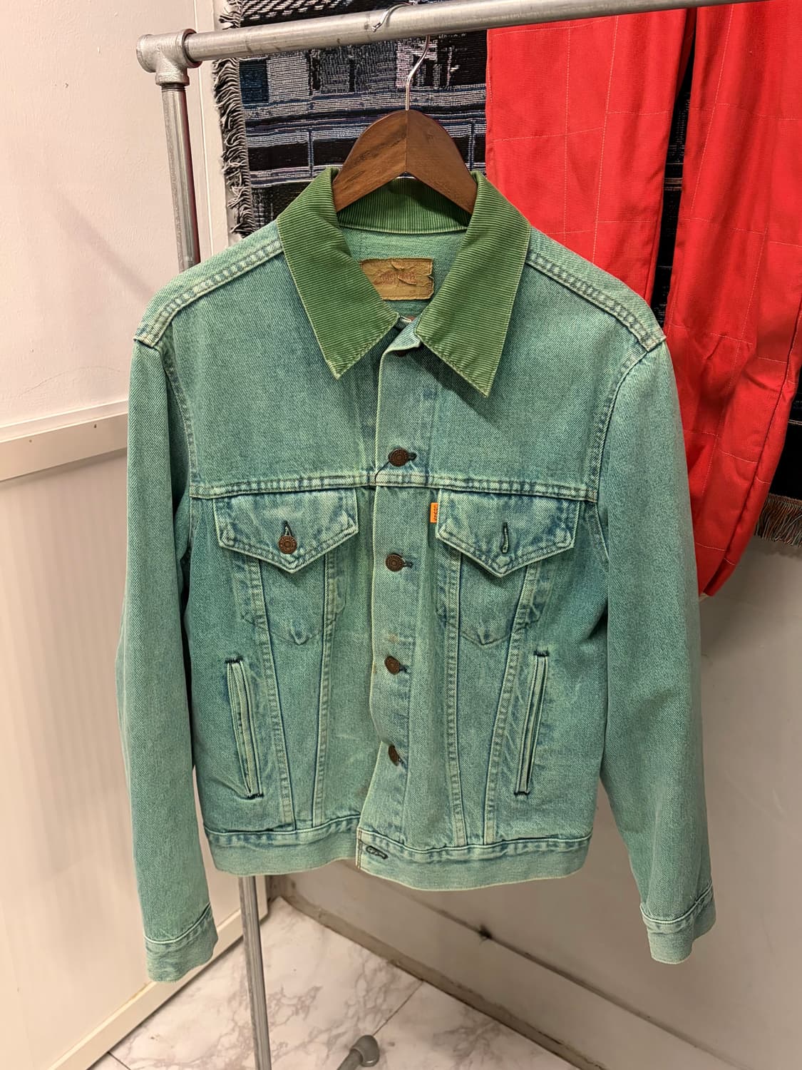 (정품)리바이스 그린 데님 자켓 a1 상품이미지2