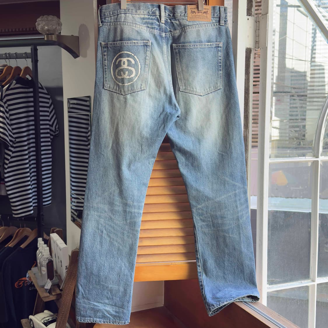 스투시 디스트레드 워싱 데님팬츠 34 상품이미지7